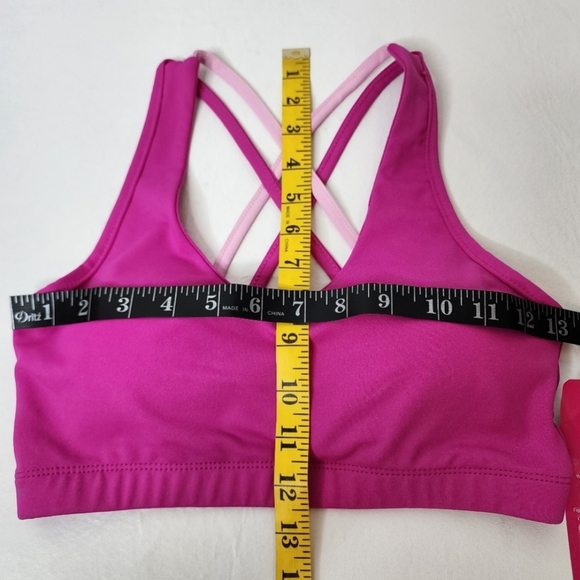 YMI Performance Sports Bras TWO - 1 Black and 1 Pink Women's Size Small NWT - Picture 12 of 16